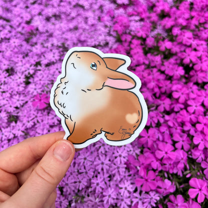 Beau, the Sweet Springtime Bunny - Die-Cut Sticker