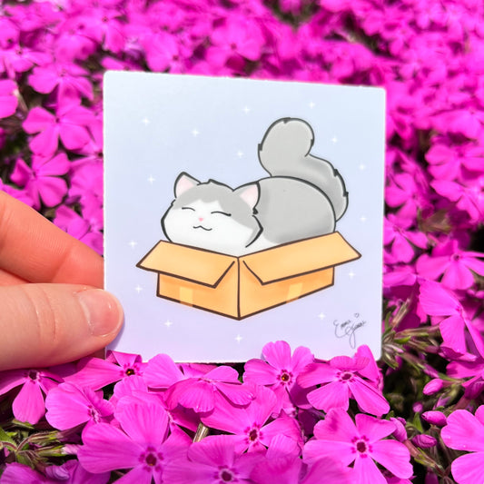 Kitty in a Box - Sticker